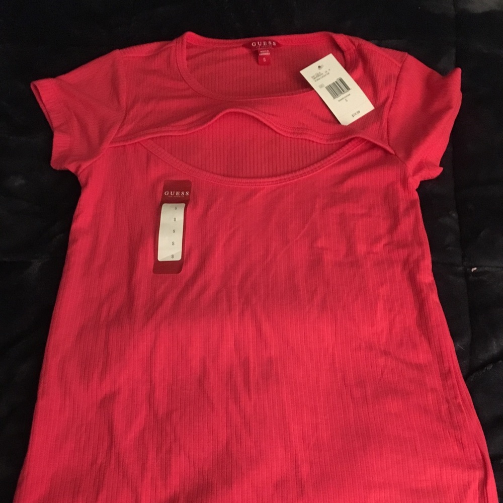 Guess Cutout Coral Top
